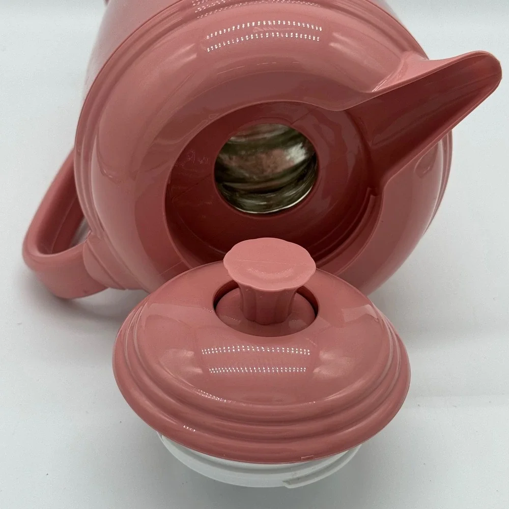 Vintage FIESTAWARE Rose Pink Insulated Thermal Coffee Carafe Pitcher w/ Lid MCM